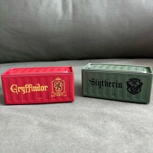 Harry Potter Gryffindor and Slytherin Storage Boxes
